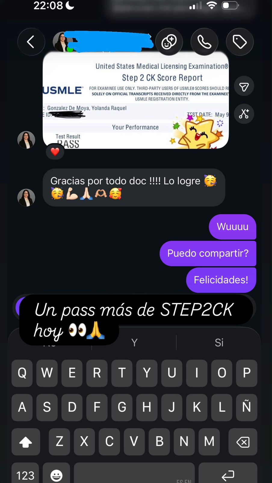 Testimonio de estudiante de PeruvianMD